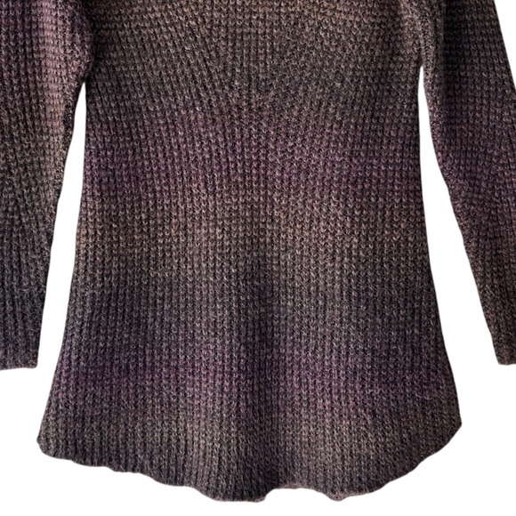 PRANA | HUNTER PLUM TUNIC SWEATER OVERSIZED TURTLENECK NECK CHUNKY KNIT | MEDIUM - Picture 3 of 9